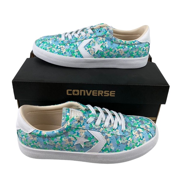 NWT Converse Breakpoint Ox Floral Cyan Blue White Womens Shoes Sneakers Size 7 - Picture 3 of 7